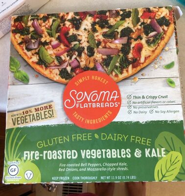 fire roasted vegtables and kale