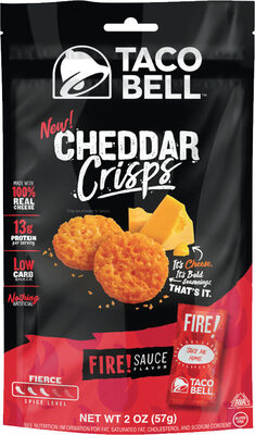 Fire! sauce flavor cheddar crisps