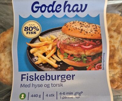 Fiskeburger med hyse og torsk