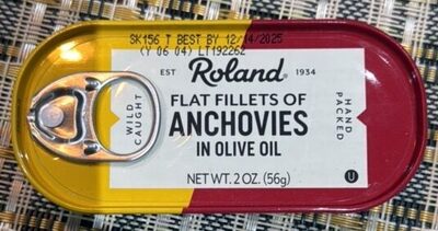 Flat Fillets of Anchovies in Olive Oil