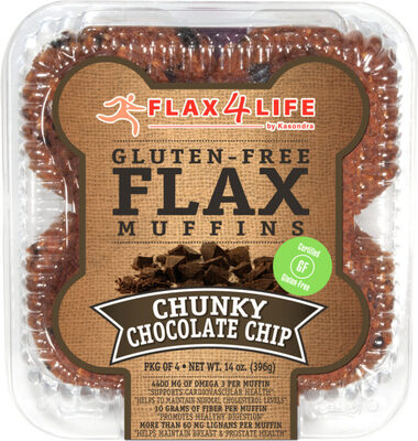 Flax Muffins, Chunky Chocolate Chip
