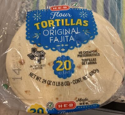 Flour Tortilla, Fajita Size