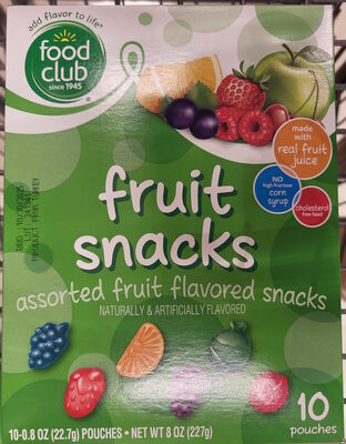 Food Club Fruit Snacks