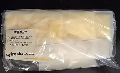 Foodlion Yellow American Cheese Deli