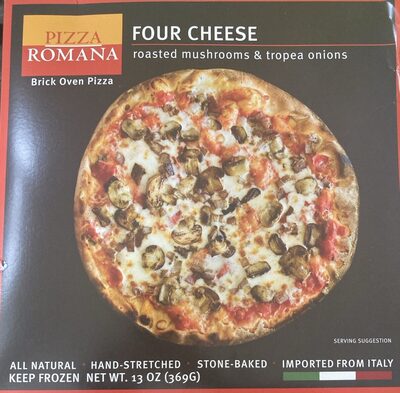 Four Cheese Pizza With Roasted Mushroom & Tropea Onions