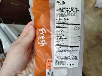 Fredriks ham off the bone brown sugar