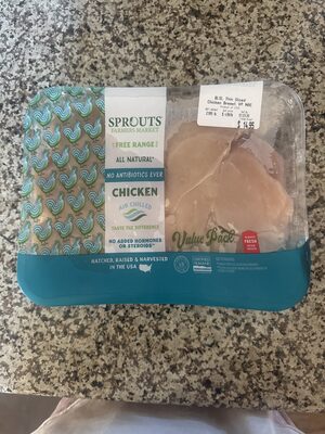 Free Range All Natural Chicken Breast