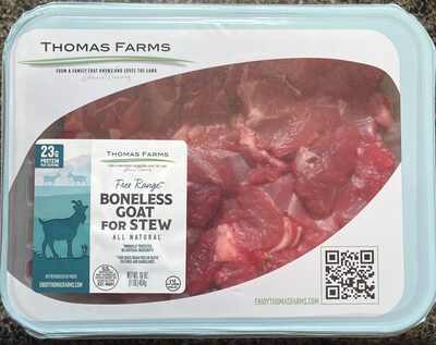 Free Range Boneless Goat For Stew