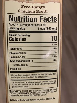 Free Range Chicken Broth