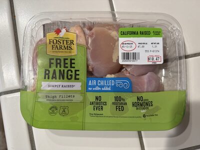 Free Range Chicken Thigh Filets