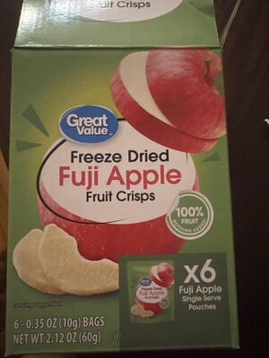Freeze dried apple crisps