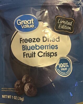 Freeze Dried Blueberries, Fruit Crisps