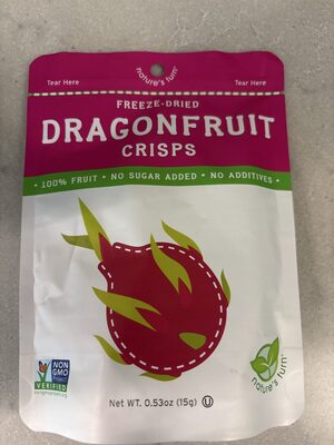 Freeze Dried Dragonfruit Crisps