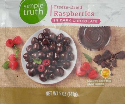 Freeze-Dried Raspberries in Dark Chocolate