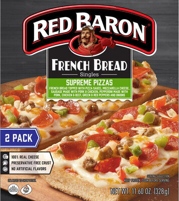 French bread supreme frozen pizza