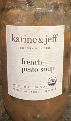 French pesto soup