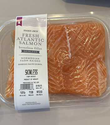 Fresh Atlantic Salmon boneless fillet