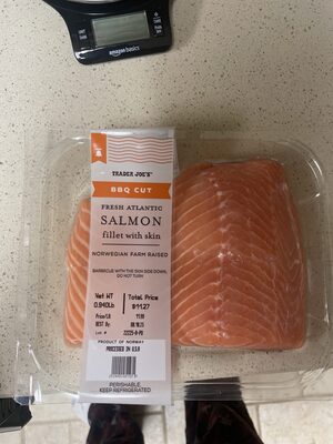 Fresh Atlantic Salmon Fillet With Skin