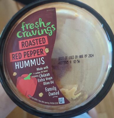 fresh cravings roasted red pepper hummus