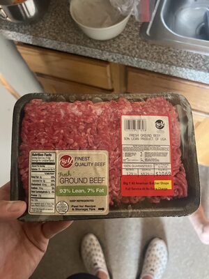 Fresh Ground Beef 93% Lean