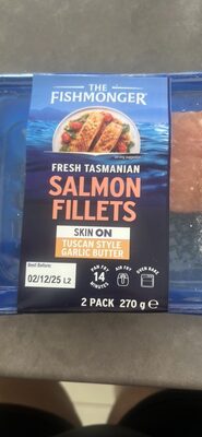 Fresh Tasmanian Salmon Fillets Tuscan Style Garlic Butter