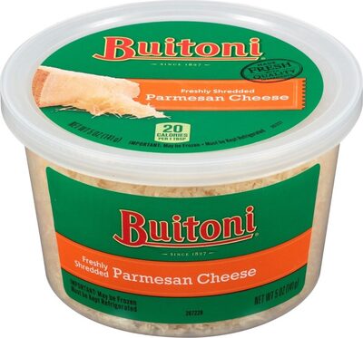 Freshly shredded parmesan cheese