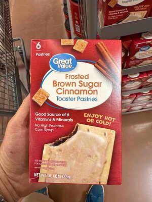 Frosted Brown Sugar Cinnamon Toaster Pastries