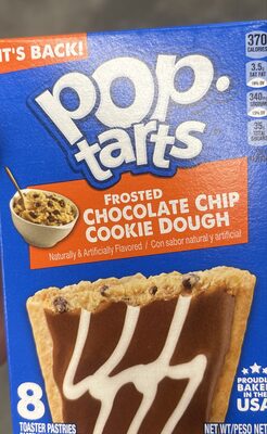 Frosted chocolate chip cookie dough