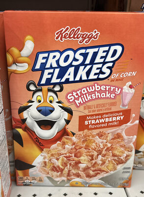 Frosted Flakes Strawberry Milkshake