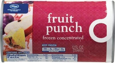 Frozen fruit punch concentrate