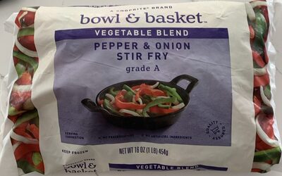 Frozen peppers and onions
