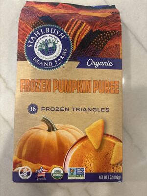 Frozen pumpkin triangles