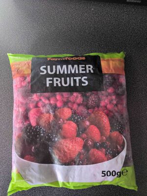 Frozen summer fruits
