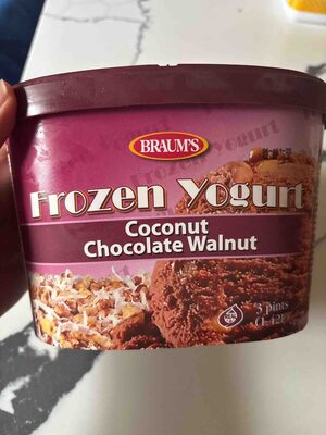 Frozen Yogurt Coconut Chocolate Walnut