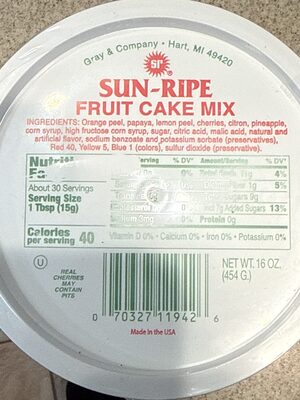 Fruit Cake Mix