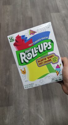 Fruit Roll-Ups Blastin' Berry Hot Colors 10 Count
