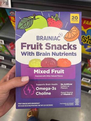 Fruit Snacks With Brain Nutrients Mixed Fruit