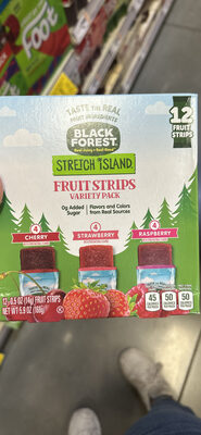 Fruit Strips Variety Pack Cherry, Strawberry, Raspberry