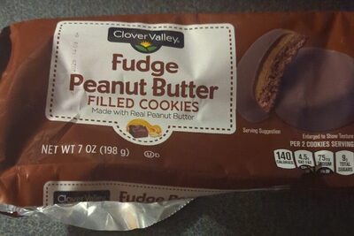 Fudge Peanut Butter Filled Cookies