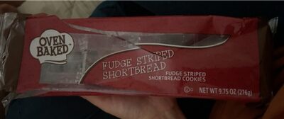 Fudge striped shortbread