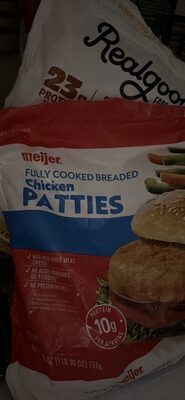 Fully Cooked Breaded Chicken Patties