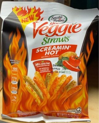 Garden Veggie Straws Screamin' Hot