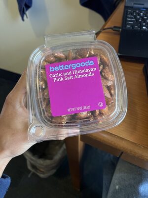 Garlic and Himalayan Pink Salt Almonds