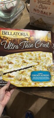 Garlic Chicken Alfredo Ultra Thin Crust