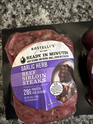 Garlic Herb Beef Sirloin Steak