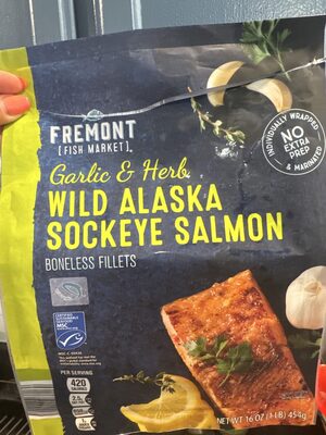 Garlic & Herb Wild Alaska Sockeye Salmon