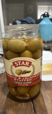 Garlic & Jalapeño Stuffed Green Olives