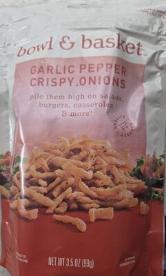Garlic Pepper Crispy Onions