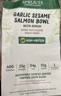 Garlic Sesame Salmon Bowl