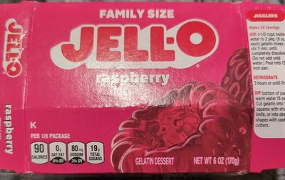 Gelatin Dessert, Raspberry